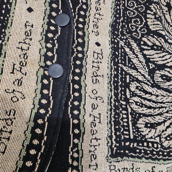 Unge-Potch-Ket Medium Tapestry Jacket By Its Outta The Bag, Birds Black Artsy - Picture 6 of 9